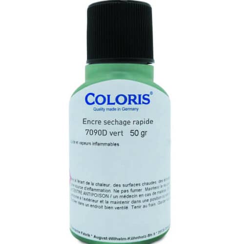 ENCRE A SECHAGE RAPIDE VERT 50 ML POUR TAMPON BOIS